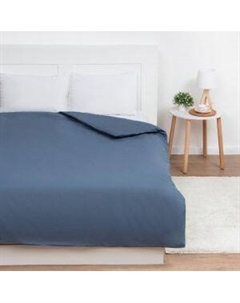 Пододеяльник Этель Синий, Евро, 200х215 см, бязь Симановски