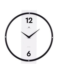 Часы настенные Рубин, 30.5 см, арабские цифры, металл и дерево, белый/черный Кургинян м