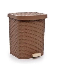 Ведро для мусора Артлайн, с педалью, пластик, 12 л Полимербыт