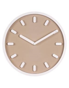 Часы настенные Рубин, 30 см, без цифр, пластик, бежевый/белый Кургинян м