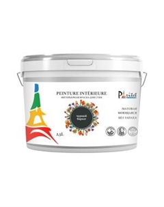 Краска интерьерная, 2.5 л, черный бархат Паритет