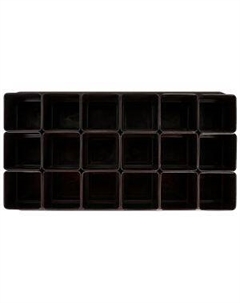 Набор горшков для рассады с выдвижным дном на поддоне Брашинг, 18 шт, 320 мл Брашинг оо