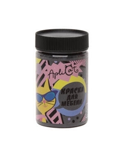 Краска меловая ApliCat Черный для мебели, декора, 250 мл Нпк палитр