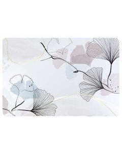 Салфетка сервировочная Nouvelle Home Floristry, 43х28 см, гинко на фиолетовом, полипропилен Royaumann