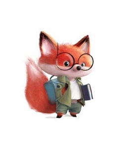 Картина на холсте Умный лис, 40х40 см Тд постерм