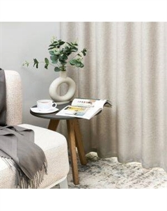 Портьера LEGRAND Левис, размер: 180х260см, цвет лён, 1шт., 100% п/э, на шторной ленте Ле-гранд