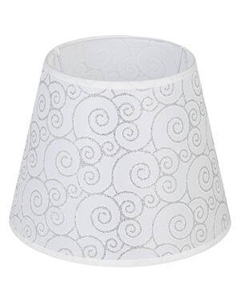 Абажур, E27 и Е14, 215х140х165 мм, текстиль, хром Union sou3