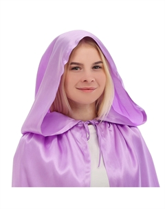 Карнавальный плащ детский, атлас, фиолетовый, длина 100 см Страна карнавалия