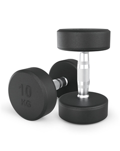 Гантель круглая обрезиненная 10 кг PRO DBRND10PBKx2 2 шт Unixfit