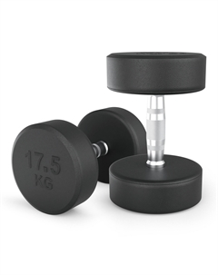 Гантель круглая обрезиненная 17,5 кг PRO DBRND17_5PBKx2 2 шт Unixfit
