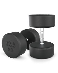 Гантель круглая обрезиненная 32,5 кг PRO DBRND32_5PBKx2 2 шт Unixfit
