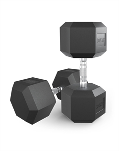 Гантель гексагональная обрезиненная 32,5 кг DBHEX32_5x2 2 шт Unixfit