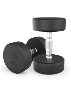 Гантель круглая обрезиненная 15 кг PRO DBRND15PBKx2 2 шт Unixfit