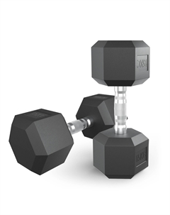 Гантель гексагональная обрезиненная 15 кг DBHEX15x2 2 шт Unixfit