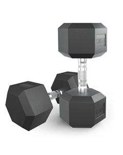 Гантель гексагональная обрезиненная 17,5 кг DBHEX17_5x2 2 шт Unixfit