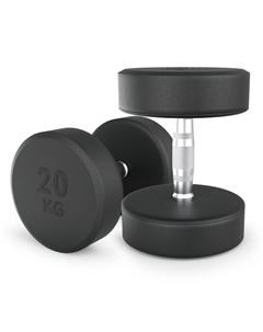 Гантель круглая обрезиненная 20 кг PRO DBRND20PBKx2 2 шт Unixfit