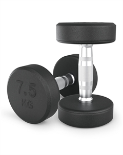 Гантель круглая обрезиненная 7,5 кг PRO DBRND7_5PBKx2 2 шт Unixfit