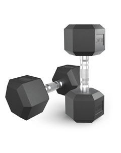 Гантель гексагональная обрезиненная 12,5 кг DBHEX12_5x2 2 шт Unixfit