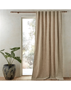 Льнянаявискозная штора изготовленная во Франции Olivi бежевый Laredoute