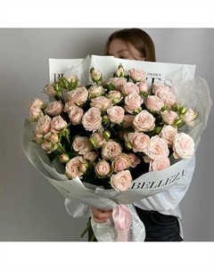 Монобукет из 11 пионовидных кустовых роз Vlshbn flowers state