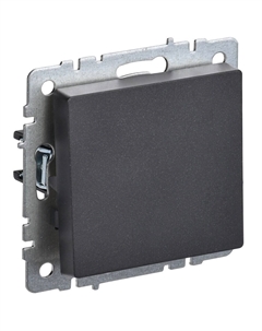 Выключатель Brite ВС10-1-0-БрЧ одноклавишный встраиваемый черный (BR-V10-0-10-K02) Iek