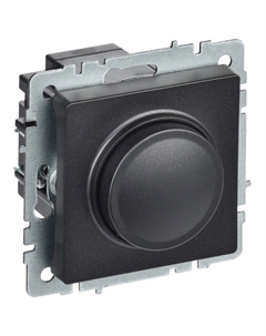 Диммер Brite СС10-1-0-БрЧ встраиваемый черный поворотно-нажимной (BR-D20-0600-K02) Iek