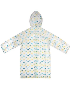 Плащ-дождевик детский Облака размер S Без бренда
