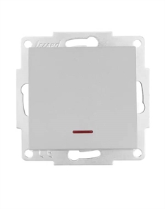 Выключатель встраиваемый Vesna 742-3588-111 1 клавиша цвет платина Lezard