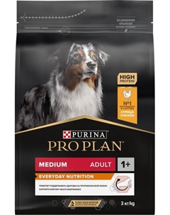 Сухой корм ® Everyday Nutrition для взрослых собак средних пород, с высоким содержанием курицы (14 кг) Purina pro plan
