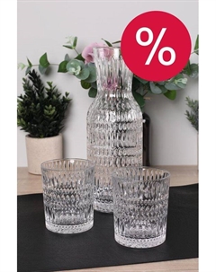 Набор хрустальный из графина и 2 стаканов Ethno Nachtmann