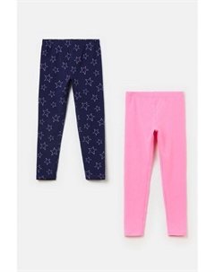 Набор из 2 хлопковых легинсов с принтом Ovs