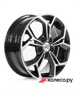 Литой диск R016 6x16/5*114.3 D67.1 ET43 BK/FP X`trike rst