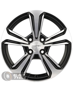 Литой диск KHW1502 6x15/4x100 D56.6 ET45, Черные Khomen wheels
