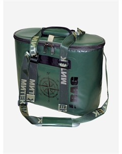 Сумка-Термос овал 18л (40х20х31) с крышкой (хаки), Зеленый Митек