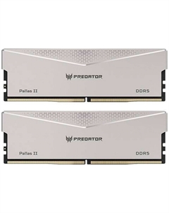 Оперативная память Acer DDR5 64Gb (2x32GB) 6400Mhz Predator Pallas II Silver (BL.9BWWR.377)