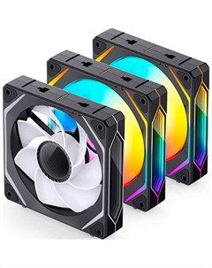 Вентилятор для корпуса Jonsbo ZL-120BR (3 in 1) Black REVERSE