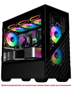 Компьютерный корпус 1STPLAYER DK D7 Black (D7-BK-3F1) 1stplayer