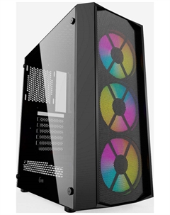 Компьютерный корпус Powercase Rhombus X3 Mesh LED (CMRMX-L3)