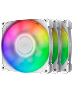 Вентилятор для корпуса Geometric Future Squama 2501W 3x120mm White (1F2501W312001) Geometric future