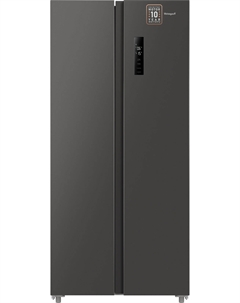 Холодильник Side-by-Side WSBS 500 Inverter NoFrost Dark Grey Weissgauff