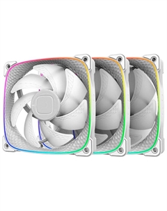 Вентилятор для корпуса Geometric Future Squama 2503W 3x120mm White (1F2503W312001) Geometric future