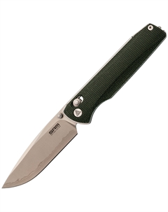 Складной нож SRM Terrier 258L-MG2, сталь 140Cr, рукоять зелёная микарта Srm knives