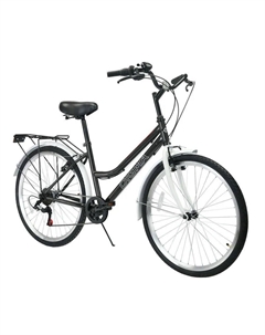Велосипед Megapolice городской рам.:16" кол.:26" черный 15.7кг (MEGAPOLICE-26/16-ST-R-BK) Digma