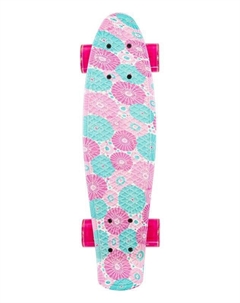 Скейтборд пластиковый, светящиеся колеса PU, алюминиевая стойка, 56х15 см Игротрейд