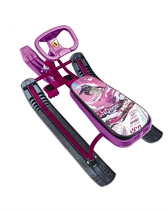 Снегокат (ВЫСОКИЙ) СПОРТ 1+ (SLALOM) рама бордовая высота руля 540 мм Тимка