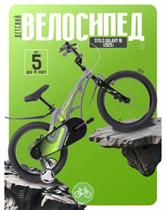 Детский велосипед Galaxy 18, год 2025, цвет Серый Stels