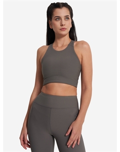 Топ бра спортивный HighFlow Yoga Longline, Серый Demix