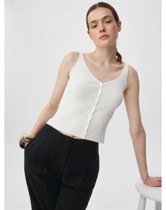 Топ в рубчик на пуговицах Sela