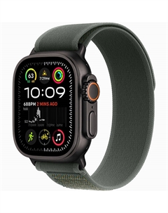 Умные часы Apple Watch Ultra 2 2024 49mm Black Titan Trail Loop Green S/M