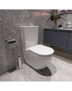 Унитаз-компакт Globo VT2-14T с сиденьем микролифт, белый Vincea